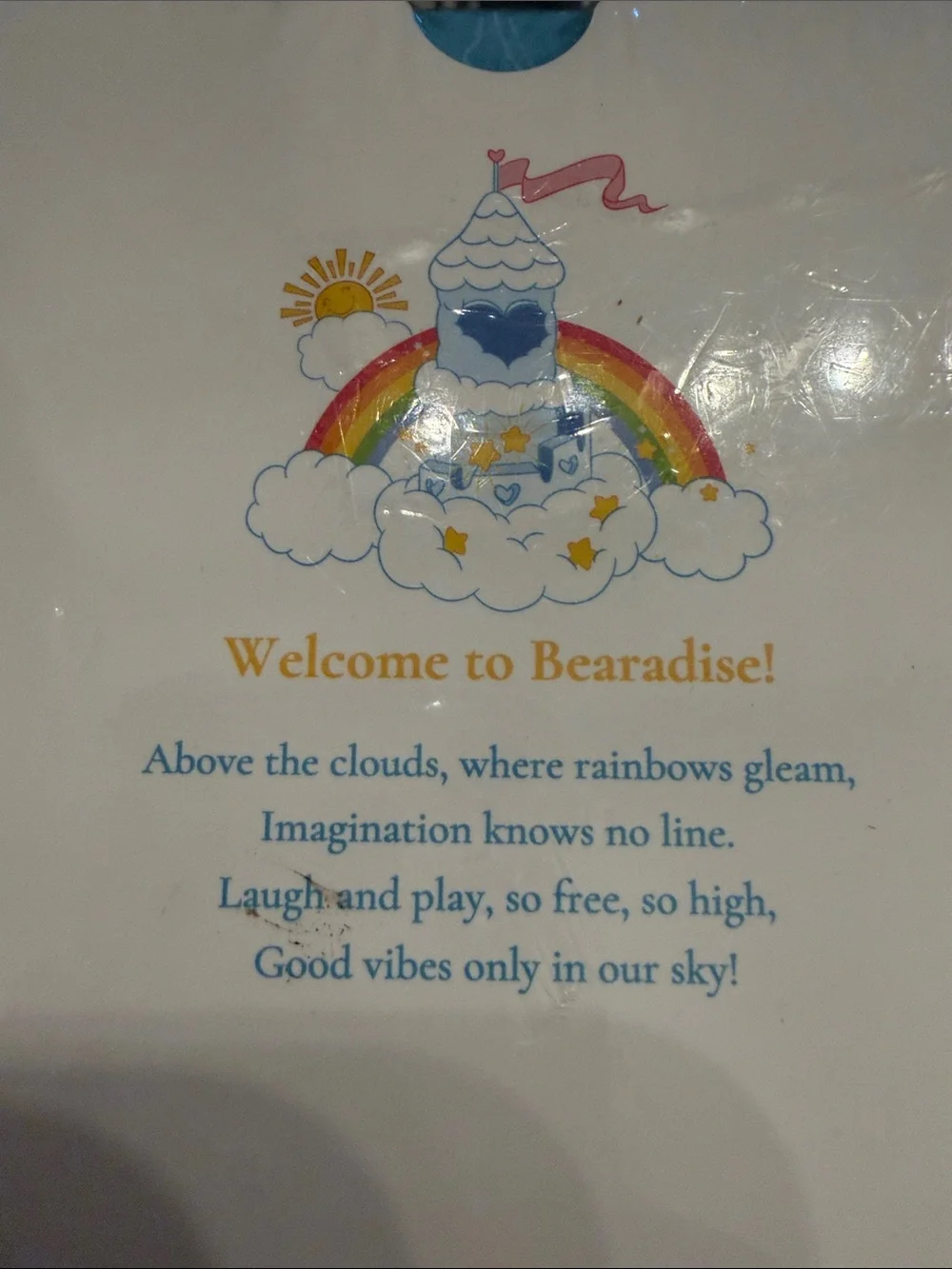 Care Bears Blue and White Puzzle Planter